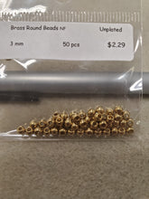 Load image into Gallery viewer, Brass Round Beads
