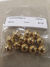 Load image into Gallery viewer, Brass Round Beads
