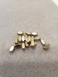 SPACER BRASS UNPLATED 6X3MM 20 PCS CUBOID
