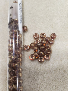 2/0 SEED BEAD MATUBO CRYSTAL BRONZE LUSTER