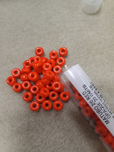 2/0 SEED BEAD MATUBO RED OPAQUE