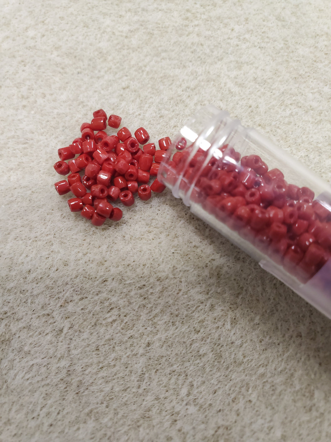 3-CUT BEAD 9/0 OP DARK RED