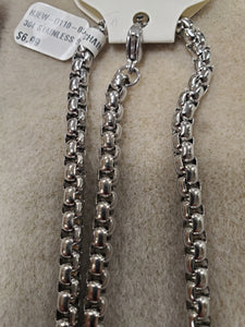 304 STAINLESS BOX CHAIN 31.4"
