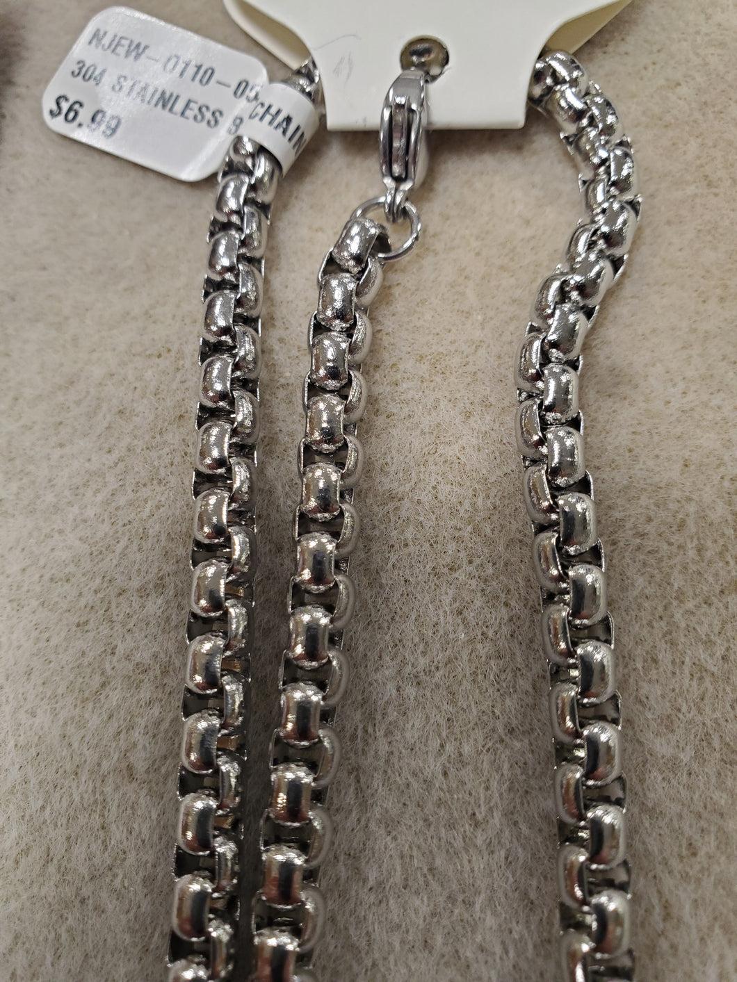 304 STAINLESS BOX CHAIN 31.4