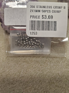 304 STAINLESS CRIMP BEAD