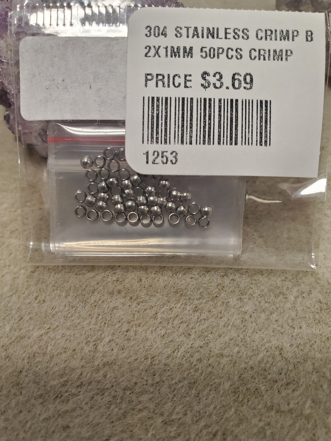 304 STAINLESS CRIMP BEAD