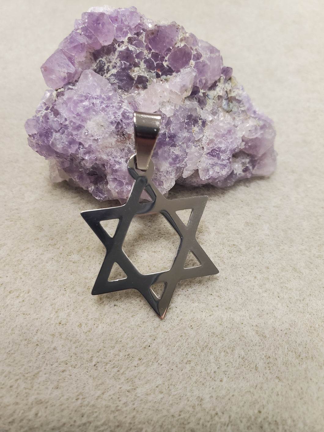 304 STAINLESS STAR OF DAVID PENDANT