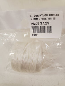 S-LON NYLON THREAD WHITE