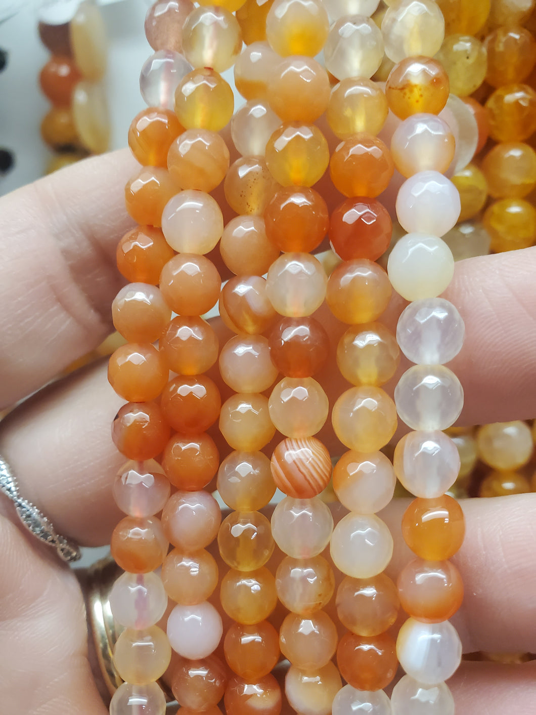 AGATE ORANGE 6MM