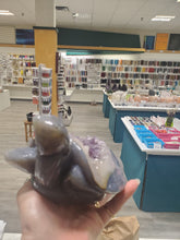 Load image into Gallery viewer, AGATE AMETHYST TURTLE CARVING
