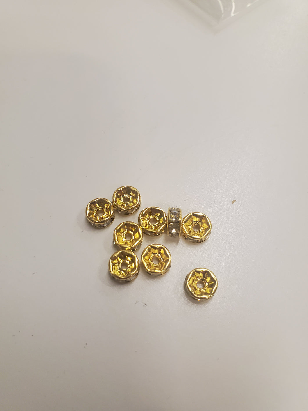 BRASS RHINESTONE SPACER