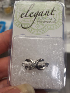 BOX CLASP /W RHINESTONES