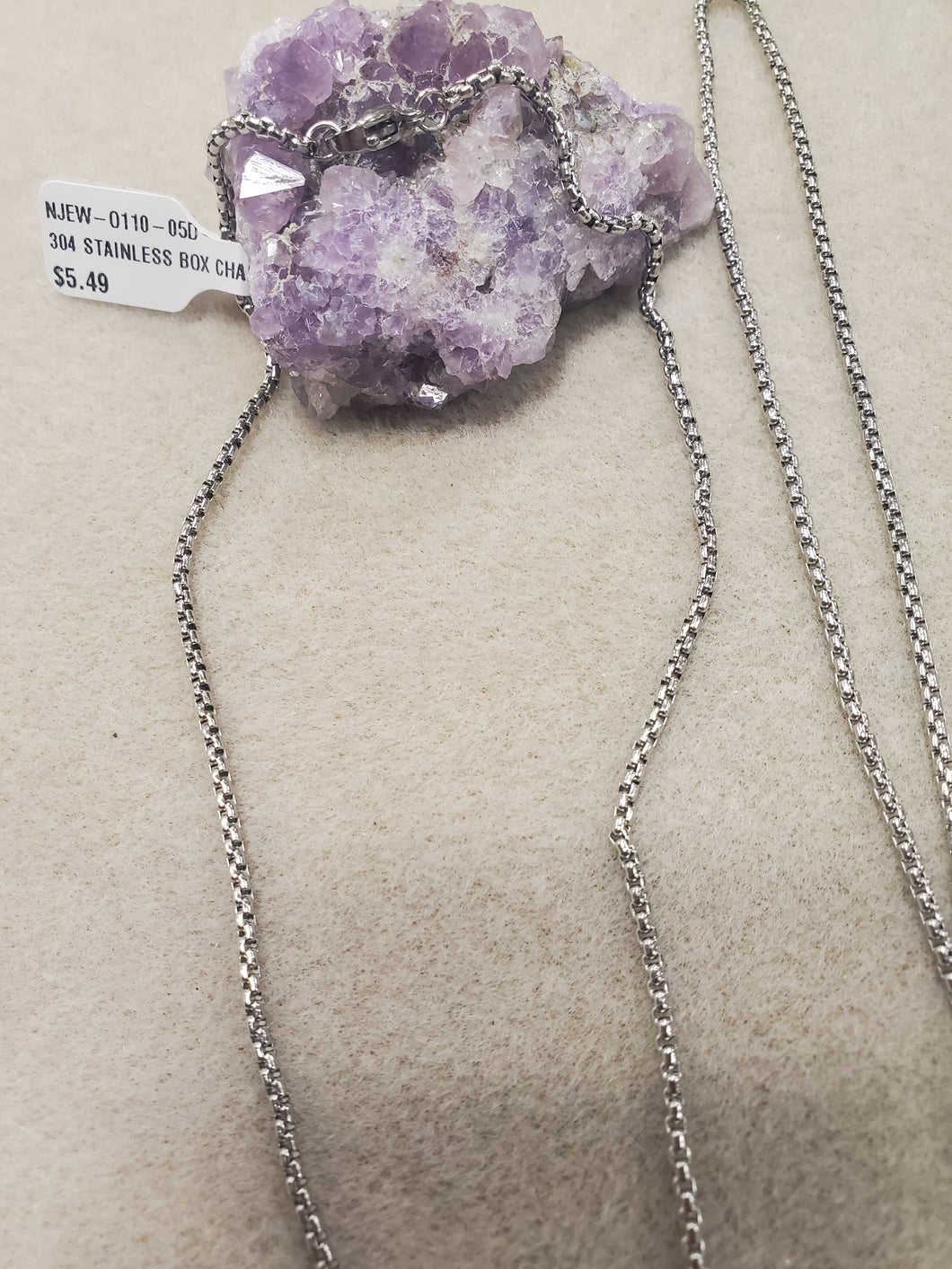 304 STAINLESS BOX CHAIN NECKLACE