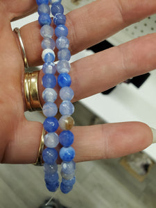 FIRE AGATE CORNFLOWER BLUE