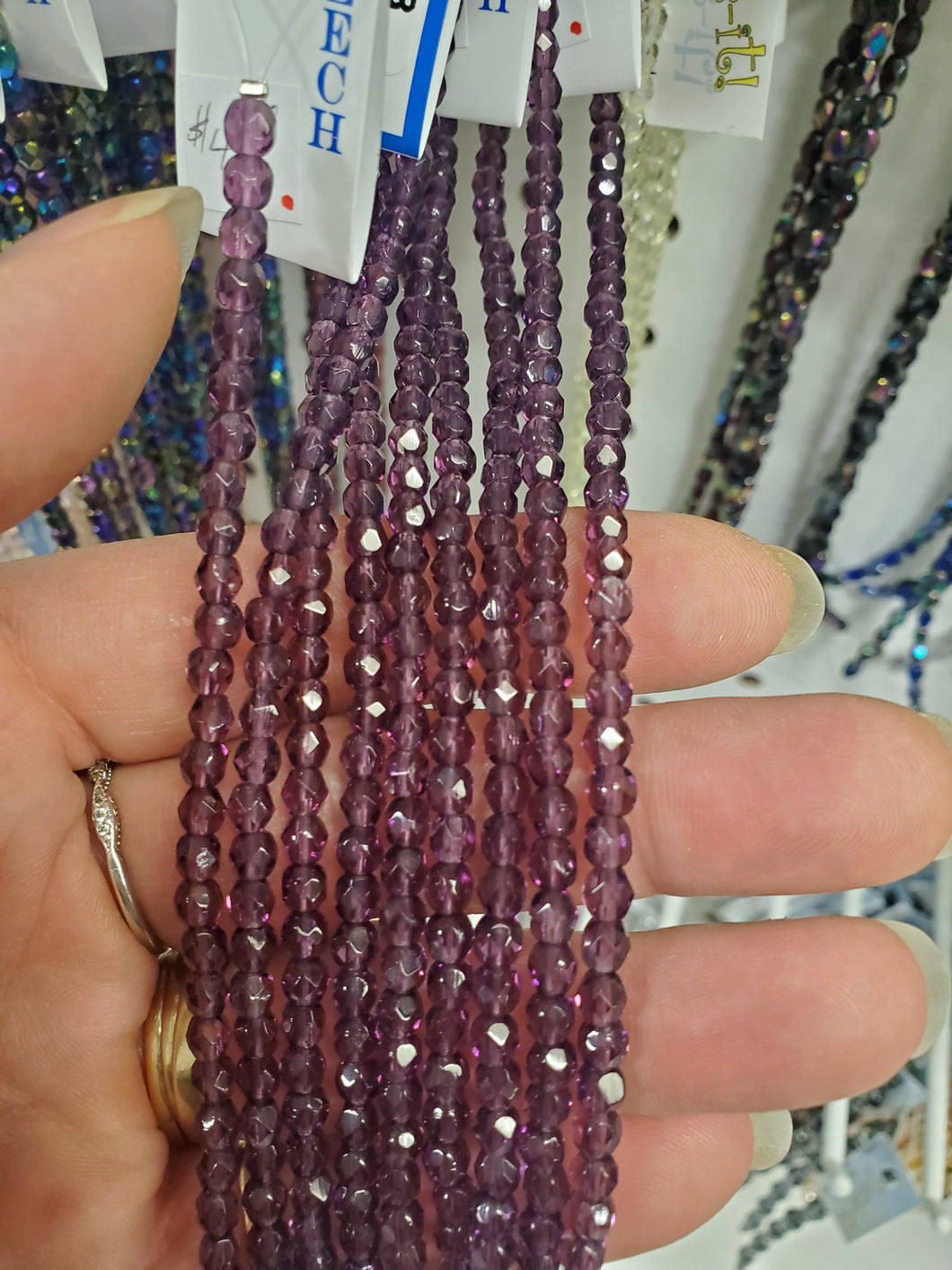 FIRE POLISHED CRYSTAL DARK AMETHYST