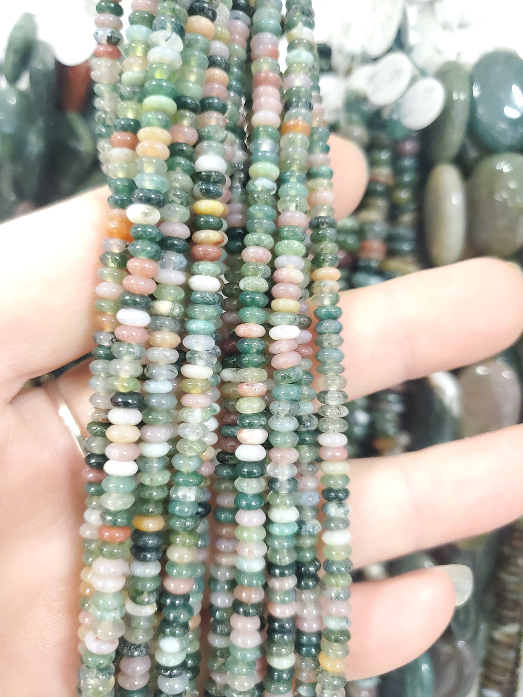 INDIAN AGATE RONDELLE