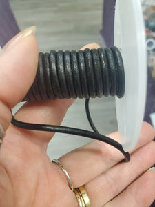 LEATHER CORD BLACK
