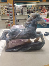 Load image into Gallery viewer, MOSS AGATE AMETHYST HORSE
