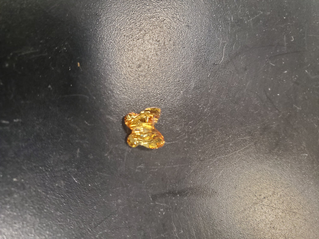 SWAR 5754 BUTTERFLY 8MM METALLIC SUNSHINE CRYSTAL