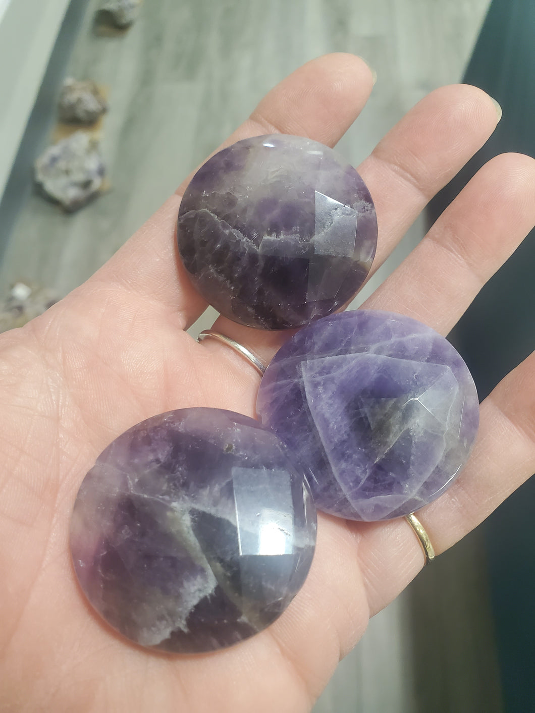 AMETHYST FACETED 40x10MM