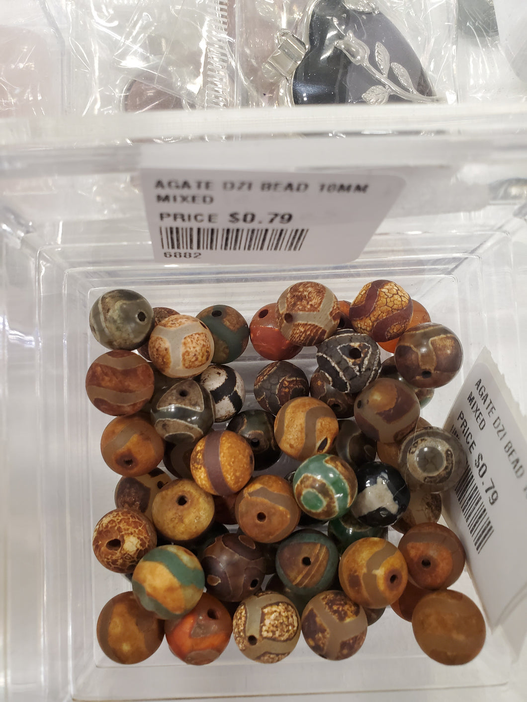 AGATE DZI BEAD 10MM