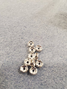 BRASS CRYSTAL RONDELLE