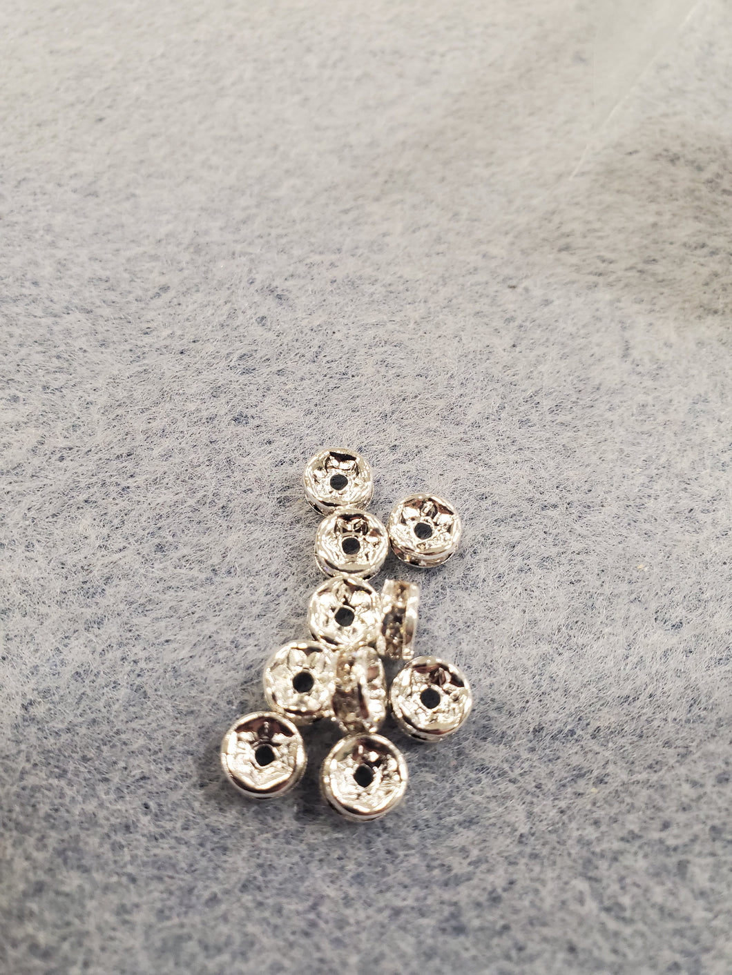 BRASS CRYSTAL RONDELLE