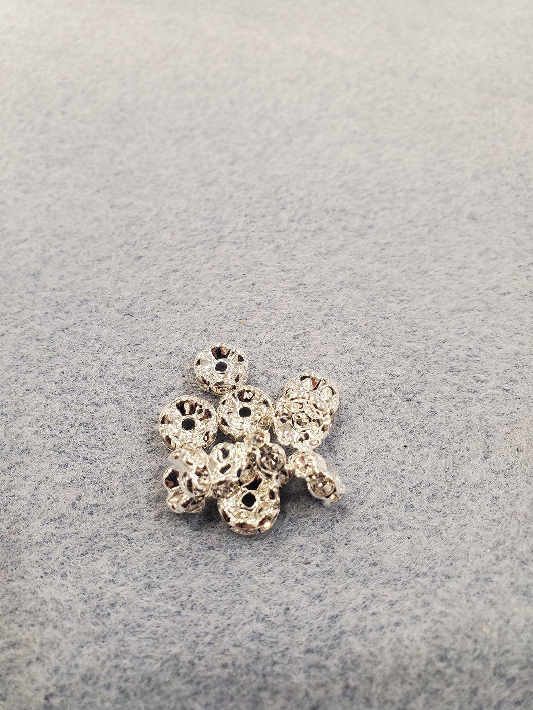 BRASS CRYSTAL RONDELLE