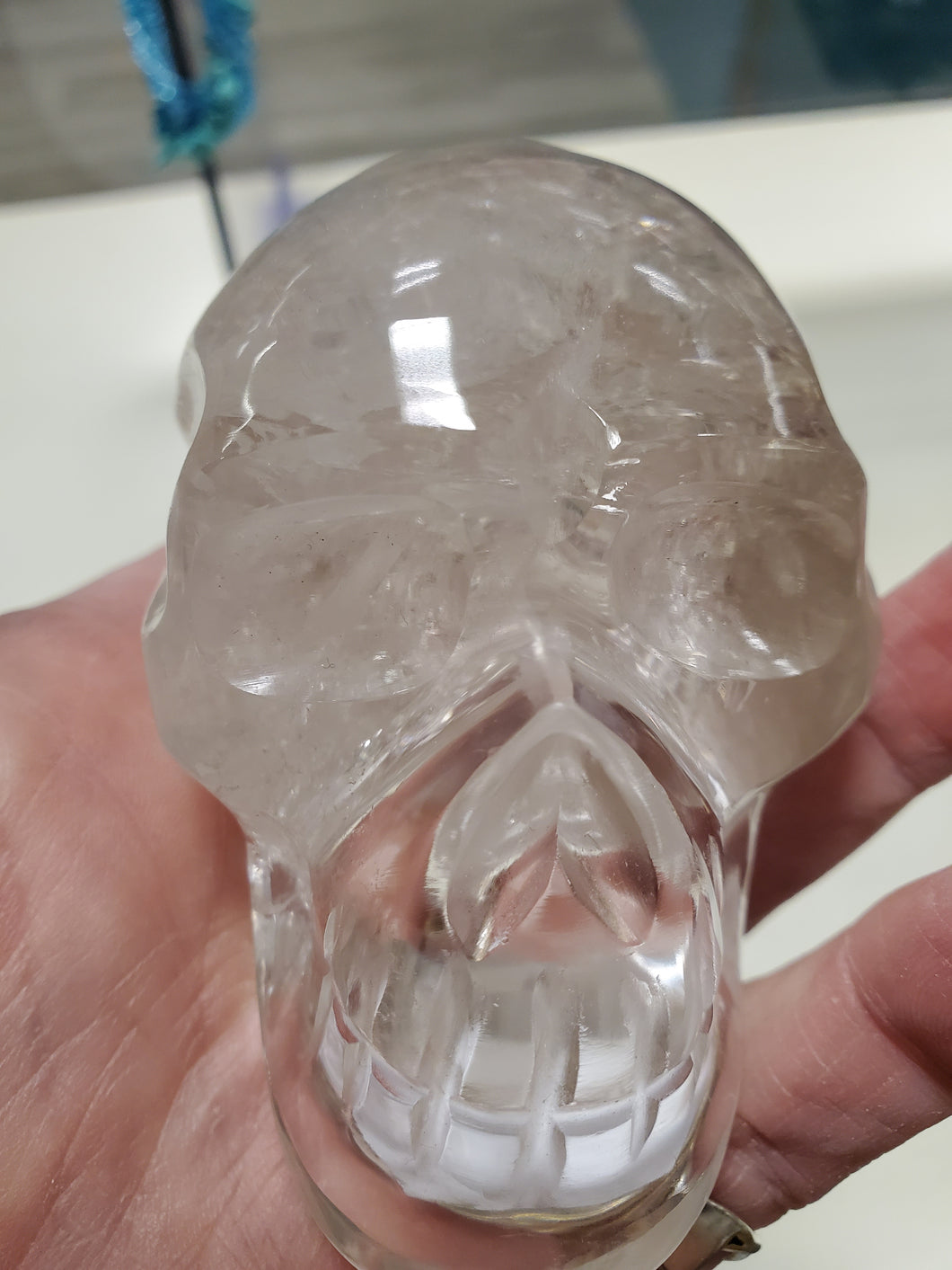 CLEAR QUARTZ SKULL
