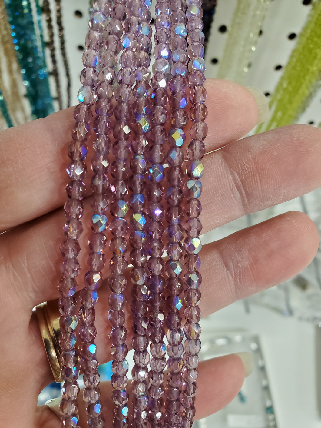 CZECH FIRE POLISHED CRYSTAL 4MM