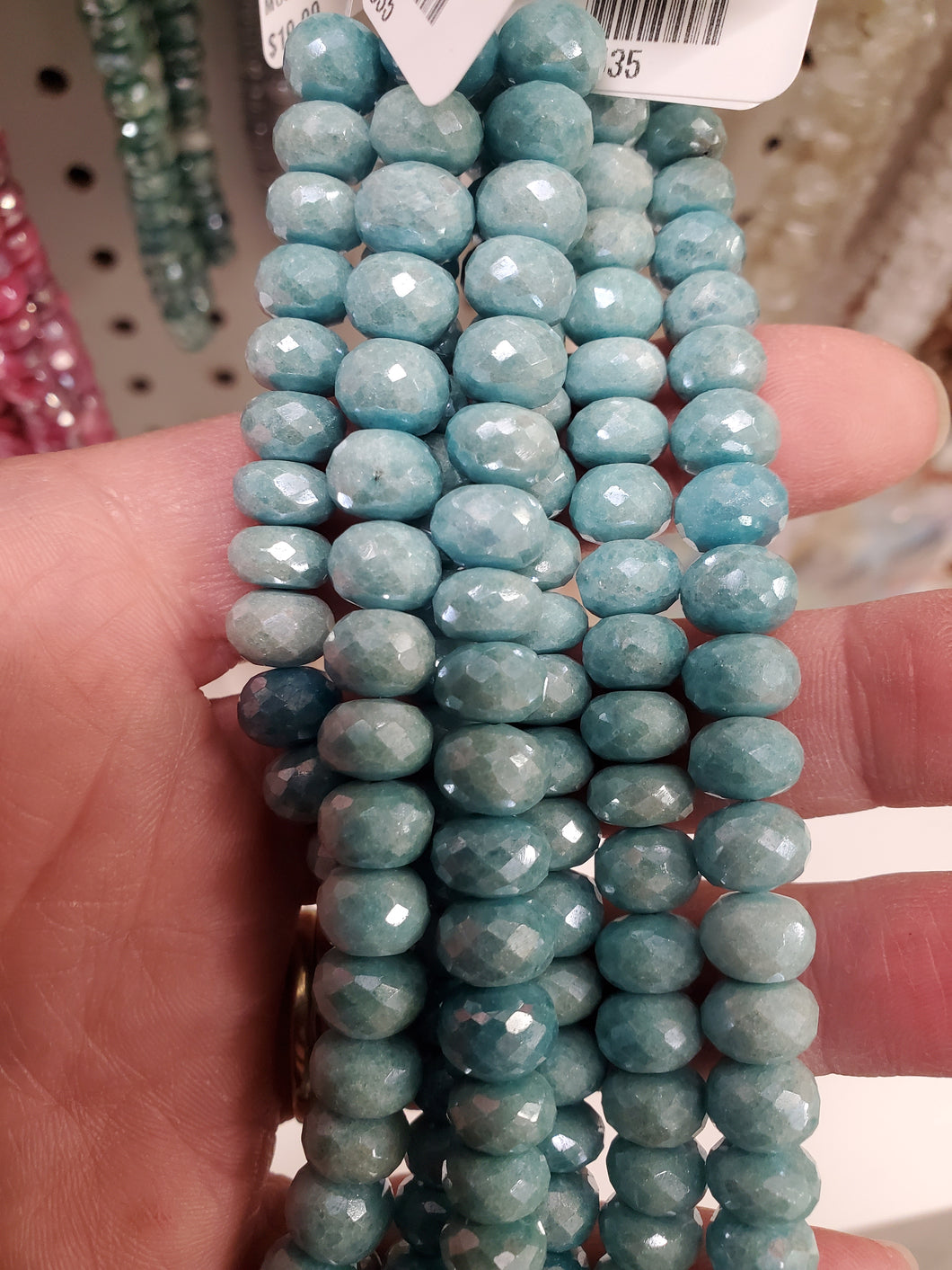 MOONSTONE FACETED 8MM