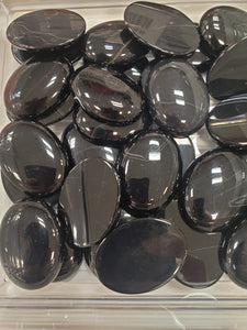 BLACK AGATE CABOCHON