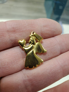 304 STAINLESS ANGEL PENDANT