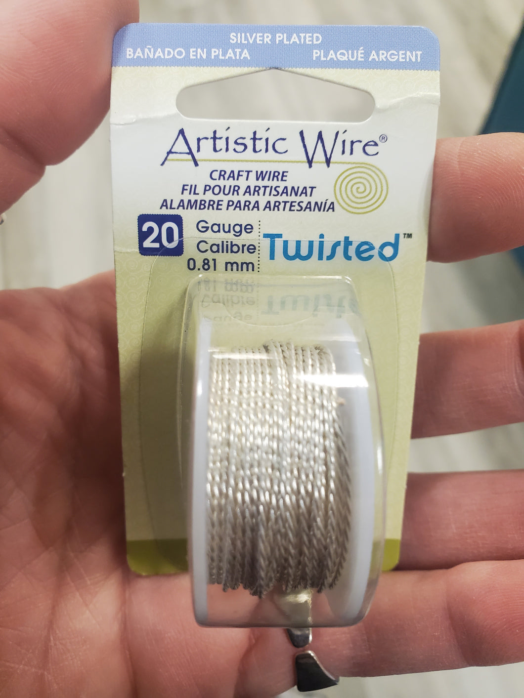 WIRE SILVER 20G TWISTED