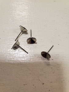 304 STAINLESS EAR STUD /W LOOP