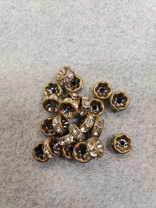 RHINESTONE SPACER CRYSTAL