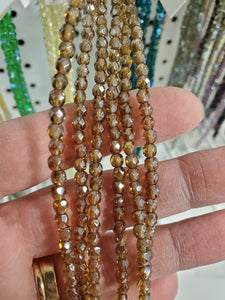 CZECH FIRE POLISHED CRYSTAL 4MM
