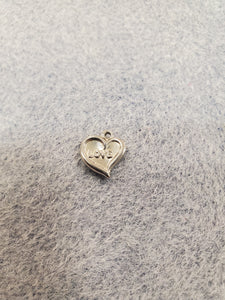 304 STAINLESS CHARM HEART/LOVE