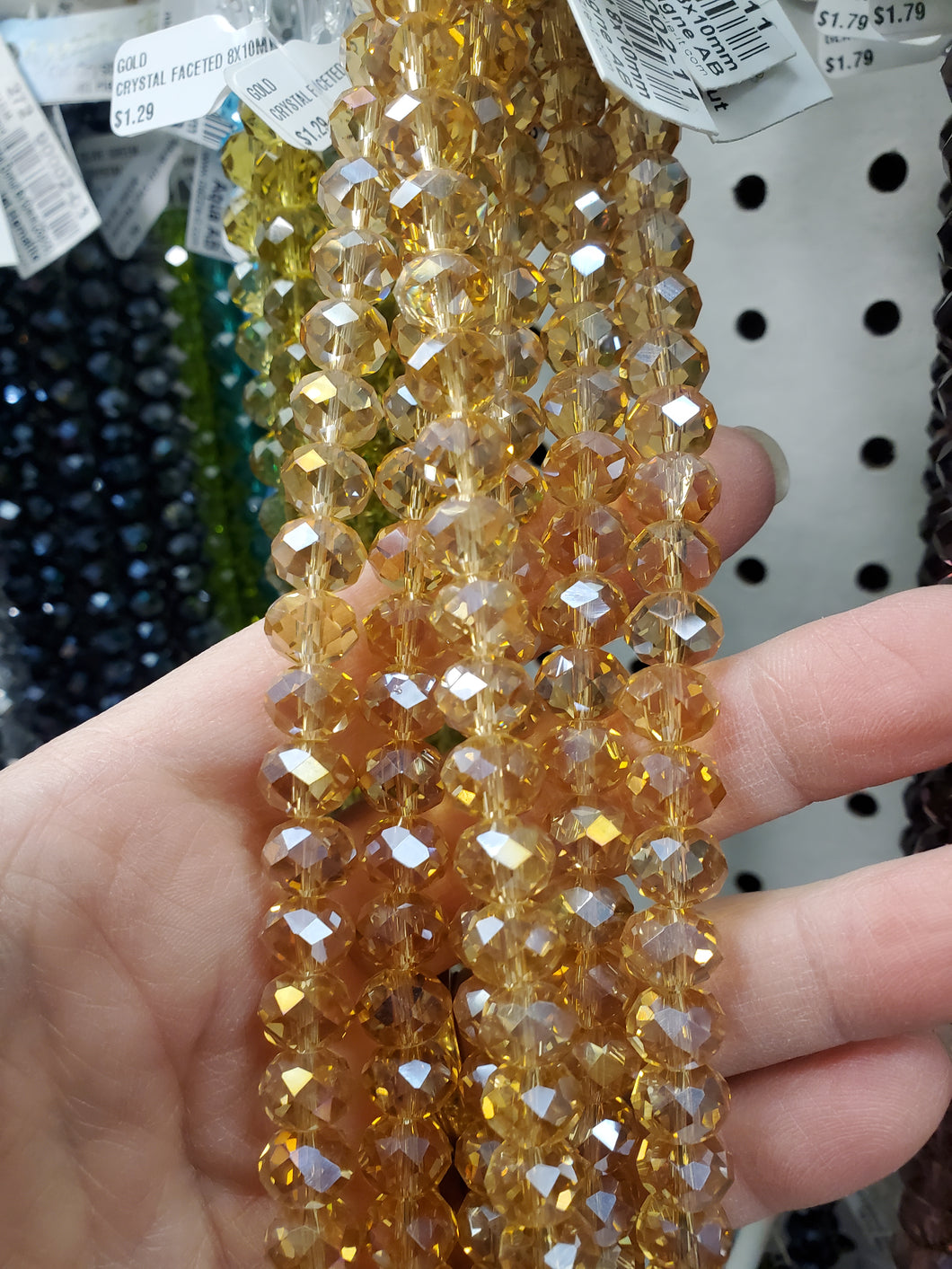 CRYSTAL FACETED 8X10MM