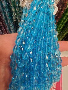 FACETED GLASS DROP