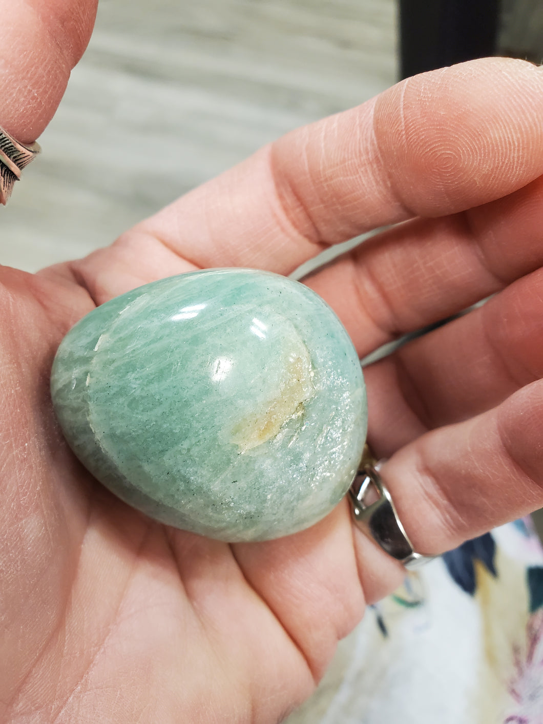 AMAZONITE PALM STONE