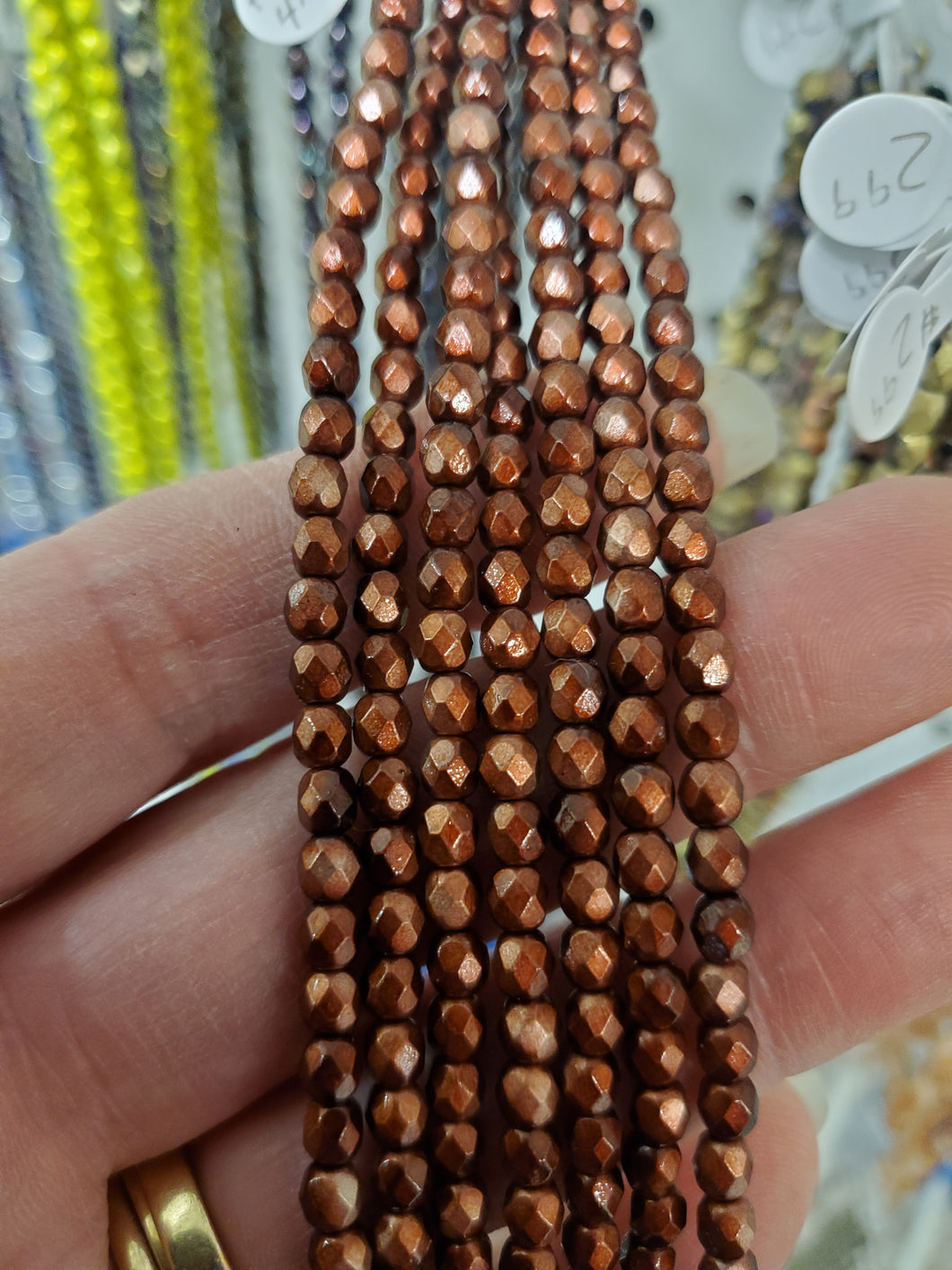 CZECH FIRE POLISHED CRYSTAL 4MM