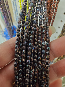 CZECH FIRE POLISHED CRYSTAL 4MM