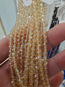 CZECH FIRE POLISHED CRYSTAL 4MM