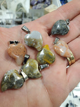 Load image into Gallery viewer, CRAZY AGATE PENDANT HEART
