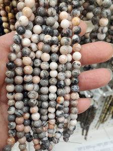 PINK ZEBRA JASPER 6mm