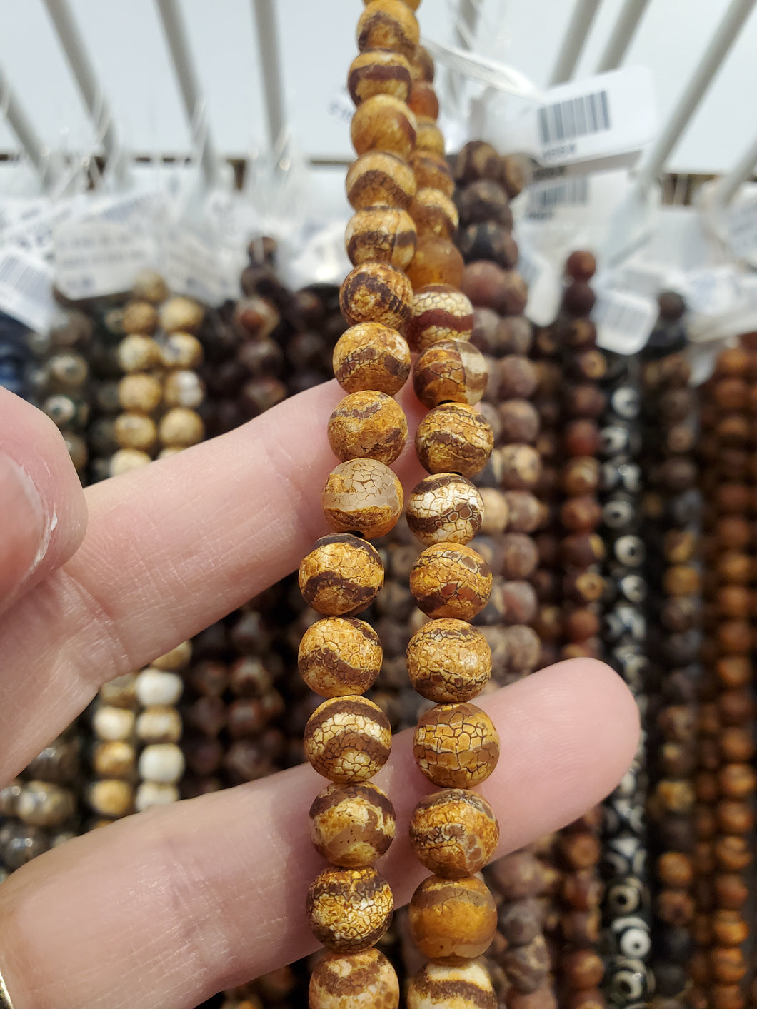 AGATE DZI BEAD 8MM