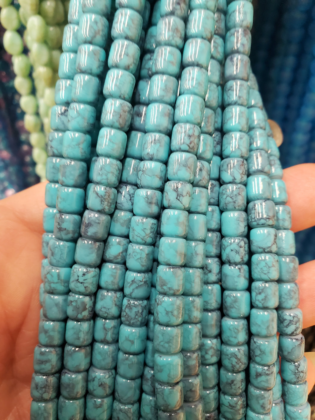 GLASS BEAD COLUMN 6X6MM