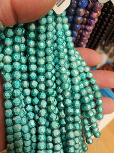 GLASS BEAD FACETED 6MM