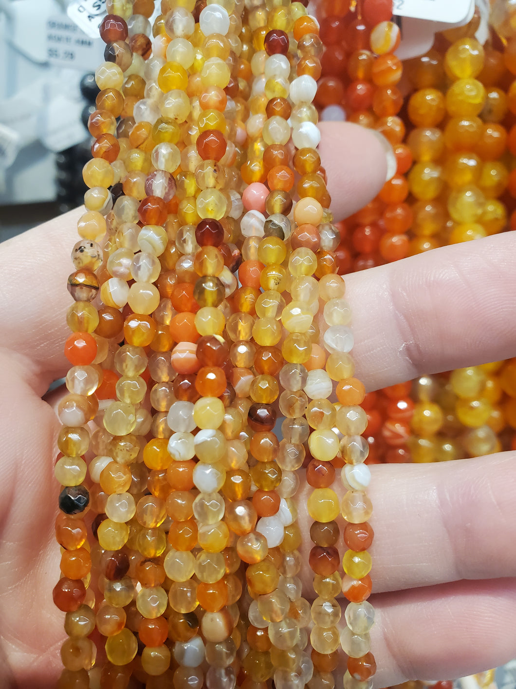 AGATE FACETED 4MM